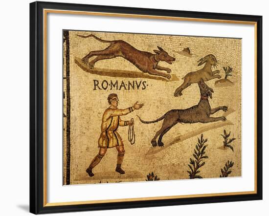 Roman Mosaic, Hare Hunting, 1st century AD-null-Framed Photographic Print