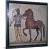 Roman mosaic of a charioteer, 1st century. Artist: Unknown-Unknown-Mounted Giclee Print