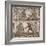 Roman Mosaic of Gladiators, 3rd C-null-Framed Art Print