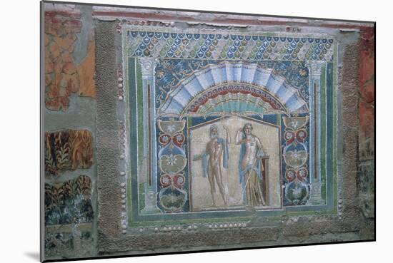 Roman mosaic of Neptune and Amphitrite, 1st century. Artist: Unknown-Unknown-Mounted Giclee Print