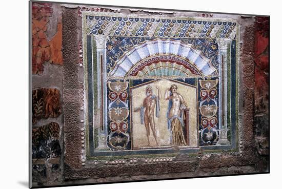 Roman mosaic of Neptune and Amphitrite, Herculaneum, Italy. Artist: Unknown-Unknown-Mounted Giclee Print