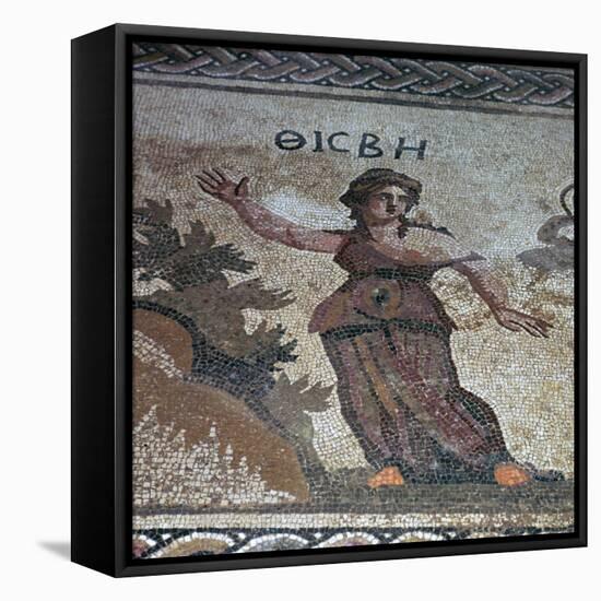 Roman Mosaic of Thisbe, 3rd Century-CM Dixon-Framed Stretched Canvas