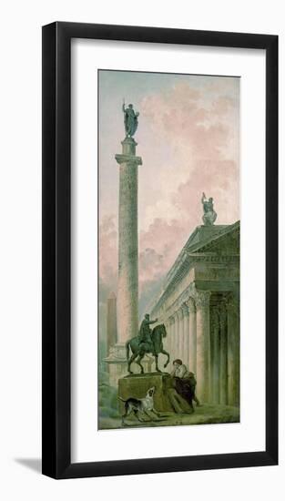 Roman Obelisk-Hubert Robert-Framed Art Print