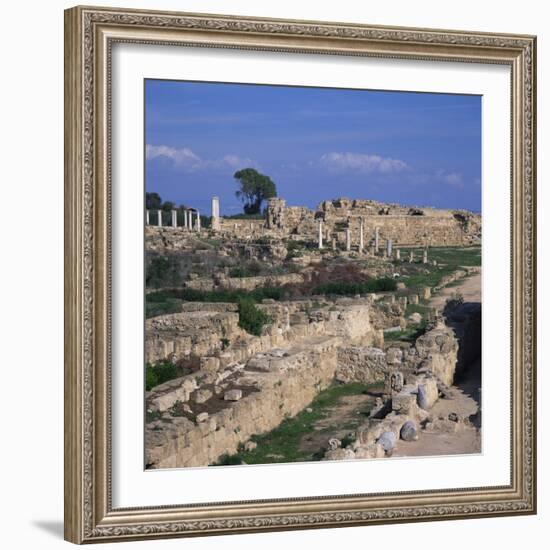 Roman Odeon Concert Venue and Hellenistic and Roman Gymnasium in Salamis, North Cyprus-Christopher Rennie-Framed Photographic Print