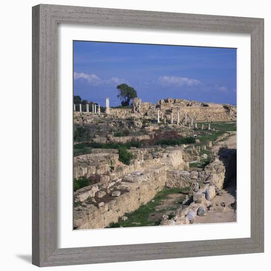 Roman Odeon Concert Venue and Hellenistic and Roman Gymnasium in Salamis, North Cyprus-Christopher Rennie-Framed Photographic Print