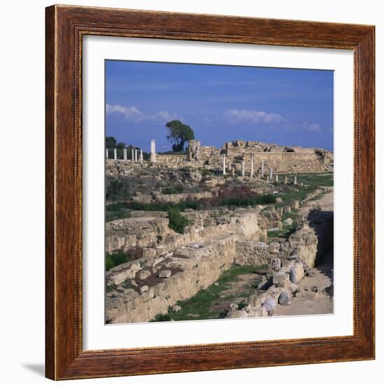 Roman Odeon Concert Venue and Hellenistic and Roman Gymnasium in Salamis, North Cyprus-Christopher Rennie-Framed Photographic Print