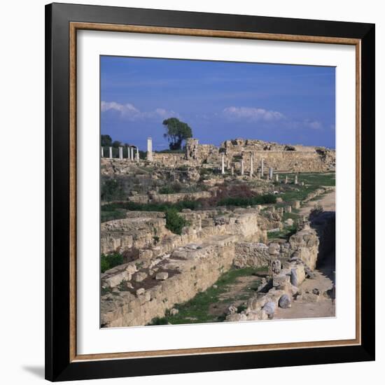 Roman Odeon Concert Venue and Hellenistic and Roman Gymnasium in Salamis, North Cyprus-Christopher Rennie-Framed Photographic Print