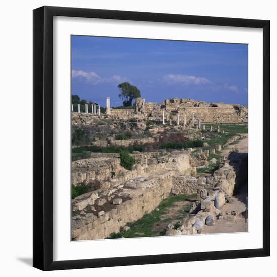 Roman Odeon Concert Venue and Hellenistic and Roman Gymnasium in Salamis, North Cyprus-Christopher Rennie-Framed Photographic Print