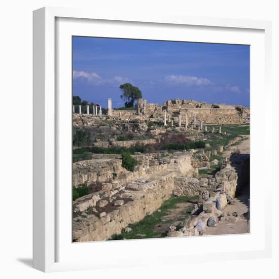 Roman Odeon Concert Venue and Hellenistic and Roman Gymnasium in Salamis, North Cyprus-Christopher Rennie-Framed Photographic Print