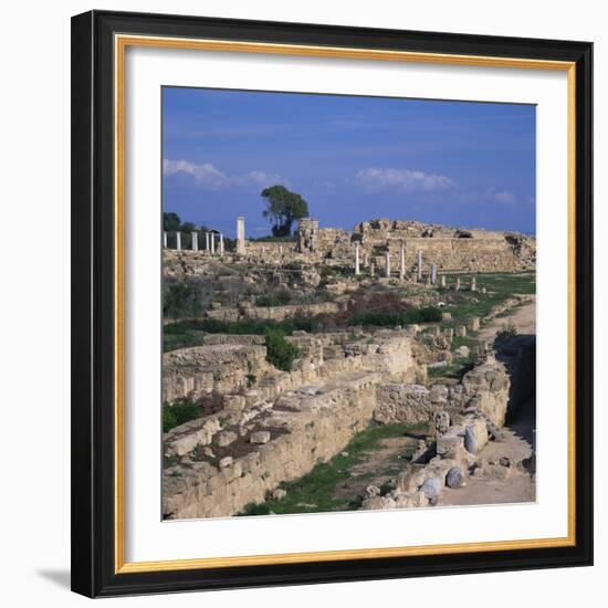 Roman Odeon Concert Venue and Hellenistic and Roman Gymnasium in Salamis, North Cyprus-Christopher Rennie-Framed Photographic Print