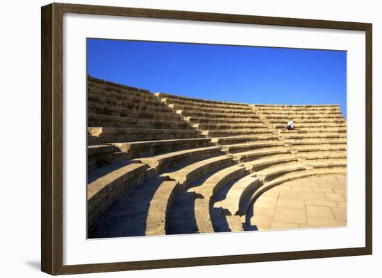 Roman Odeon, Kato Paphos Archaeological Park, UNESCO World Heritage Site, Paphos, Cyprus-Neil Farrin-Framed Photographic Print