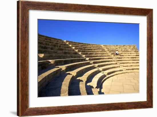 Roman Odeon, Kato Paphos Archaeological Park, UNESCO World Heritage Site, Paphos, Cyprus-Neil Farrin-Framed Photographic Print