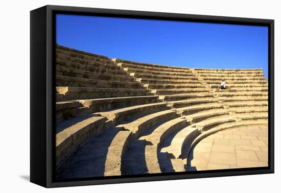 Roman Odeon, Kato Paphos Archaeological Park, UNESCO World Heritage Site, Paphos, Cyprus-Neil Farrin-Framed Premier Image Canvas