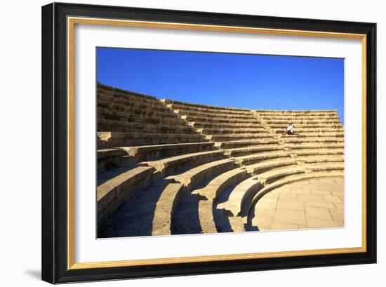 Roman Odeon, Kato Paphos Archaeological Park, UNESCO World Heritage Site, Paphos, Cyprus-Neil Farrin-Framed Photographic Print