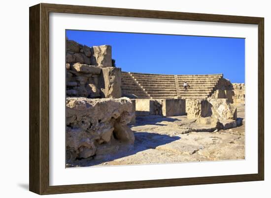 Roman Odeon, Kato Paphos Archaeological Park, UNESCO World Heritage Site, Paphos, Cyprus-Neil Farrin-Framed Photographic Print