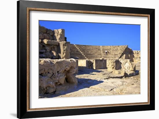 Roman Odeon, Kato Paphos Archaeological Park, UNESCO World Heritage Site, Paphos, Cyprus-Neil Farrin-Framed Photographic Print