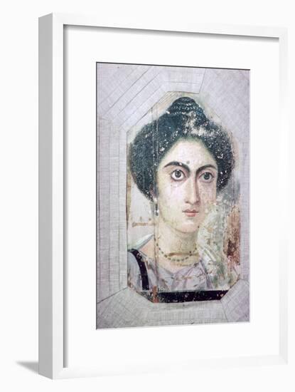 Roman period Egyptian portrait of a woman. Artist: Unknown-Unknown-Framed Giclee Print