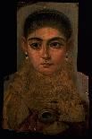 Female Mummy Portrait, from Thebes, 2nd Century-Roman Period Egyptian-Framed Giclee Print