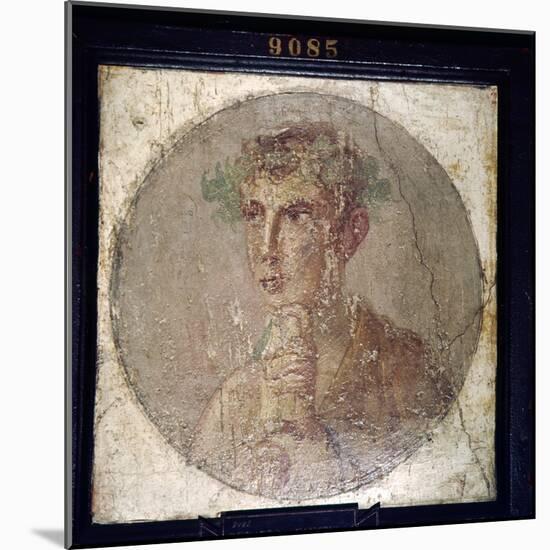 Roman Portait of a Young Man from Pompeii, c1st century-Unknown-Mounted Giclee Print
