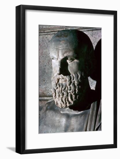 Roman portrait bust of the Greek dramatist Aeschylus, 6th century BC. Artist: Unknown-Unknown-Framed Giclee Print