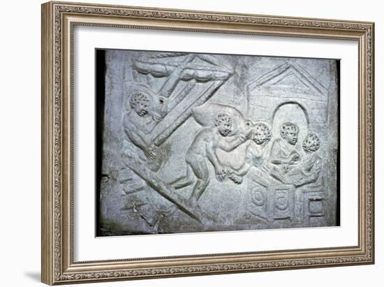 Roman relief of a ship-Unknown-Framed Giclee Print