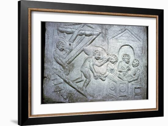 Roman relief of a ship-Unknown-Framed Giclee Print