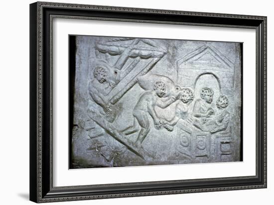 Roman relief of a ship-Unknown-Framed Giclee Print