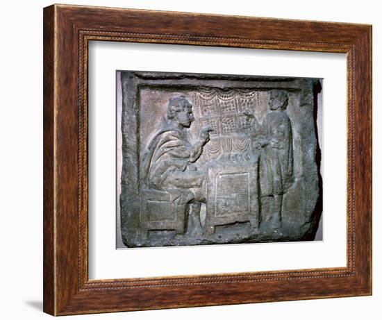 Roman relief of an Apothecary Shop-Unknown-Framed Giclee Print