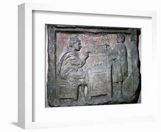 Roman relief of an Apothecary Shop-Unknown-Framed Giclee Print