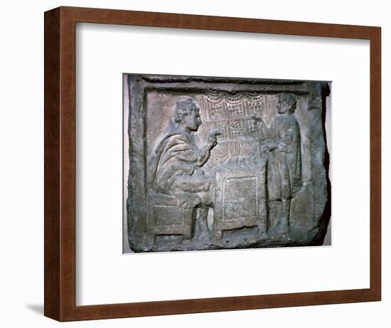 Roman relief of an Apothecary Shop-Unknown-Framed Giclee Print