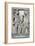 Roman relief of gladiators, 3rd century. Artist: Unknown-Unknown-Framed Giclee Print