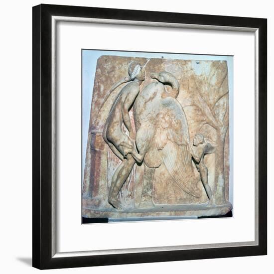 Roman relief of Leda and the Swan, 1st century. Artist: Unknown-Unknown-Framed Giclee Print