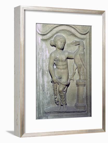 Roman relief of Leda and the Swan. Artist: Unknown-Unknown-Framed Giclee Print