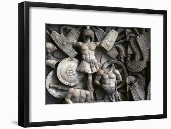 Roman relief of the trophies of war, 2nd century. Artist: Unknown-Unknown-Framed Giclee Print