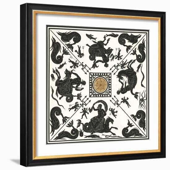 Roman Repeat - Nereids-Historic Collection-Framed Giclee Print