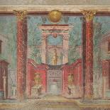 Wall painting from the cubiculum of a villa at Boscoreale, c.50-40 B.C-Roman Republican Period-Framed Premier Image Canvas