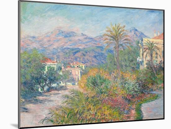 Roman Road at Bordighera; Strada Romana a Bordighera, 1884 (Oil on Canvas)-Claude Monet-Mounted Giclee Print