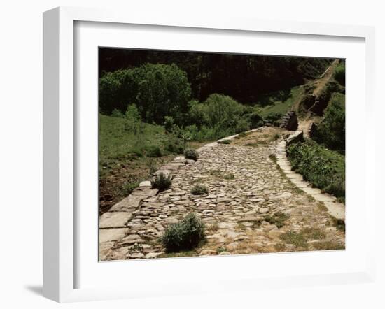 Roman Road Near Cirauqui, on the Camino, Navarre, Spain-Ken Gillham-Framed Photographic Print