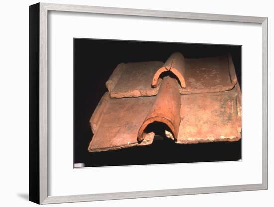 Roman Roof-Tiles, Fishbourne Roman Villa, Sussex, c1st century-Unknown-Framed Giclee Print