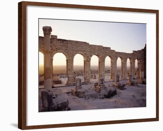Roman Ruins in Volubilis-Floris Leeuwenberg-Framed Photographic Print