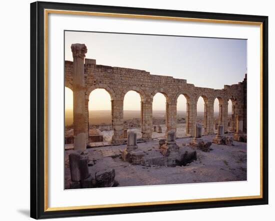 Roman Ruins in Volubilis-Floris Leeuwenberg-Framed Photographic Print