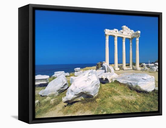 Roman Ruins of the Temple of Apollo, Side, Anatalya Province, Anatolia, Turkey Minor, Eurasia-Sakis Papadopoulos-Framed Premier Image Canvas