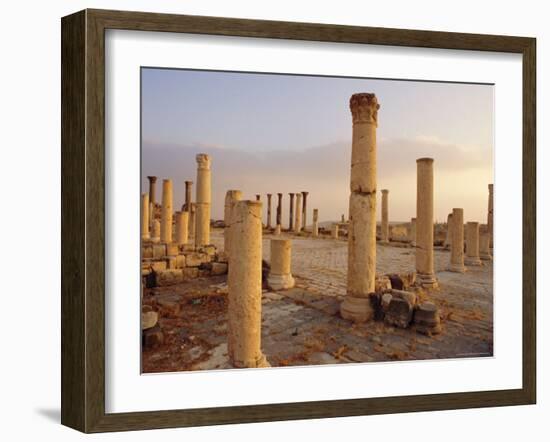 Roman Ruins of Umm Qais, the Biblical Decapolis City of Gadara, Jordan, Middle East-Ken Gillham-Framed Photographic Print