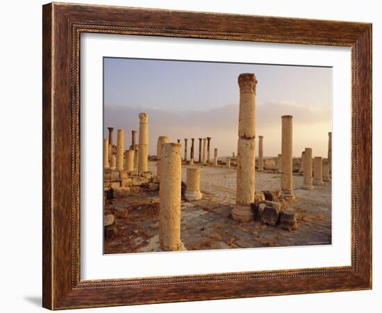 Roman Ruins of Umm Qais, the Biblical Decapolis City of Gadara, Jordan, Middle East-Ken Gillham-Framed Photographic Print