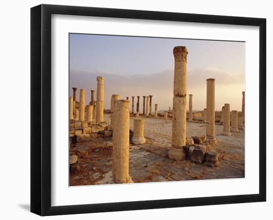 Roman Ruins of Umm Qais, the Biblical Decapolis City of Gadara, Jordan, Middle East-Ken Gillham-Framed Photographic Print