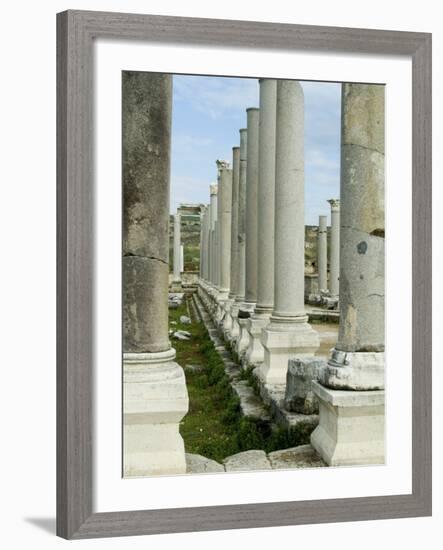 Roman Ruins, Perge, Anatolia, Turkey, Eurasia-Ethel Davies-Framed Photographic Print