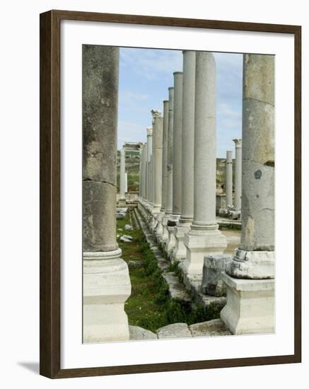 Roman Ruins, Perge, Anatolia, Turkey, Eurasia-Ethel Davies-Framed Photographic Print