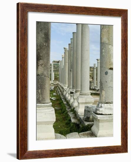 Roman Ruins, Perge, Anatolia, Turkey, Eurasia-Ethel Davies-Framed Photographic Print