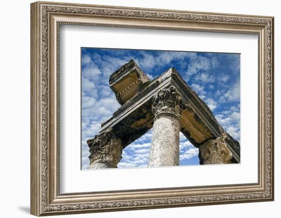 Roman Ruins Temple of Juno Caelestis, Dougga Archaeological Site, Tunisia-Nico Tondini-Framed Photographic Print