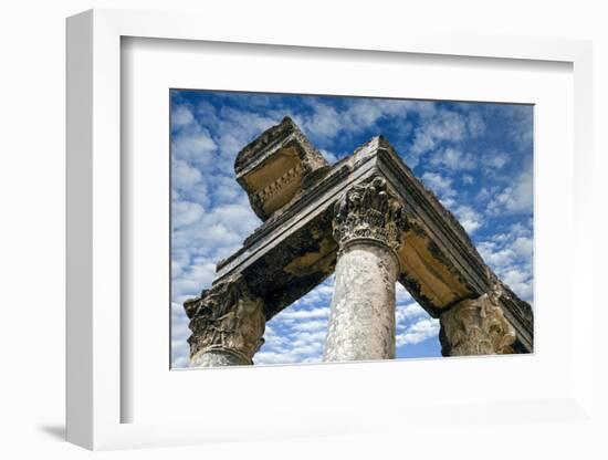 Roman Ruins Temple of Juno Caelestis, Dougga Archaeological Site, Tunisia-Nico Tondini-Framed Photographic Print